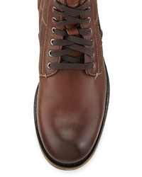 Andrew Marc Forest Leather Boot Deep Hickorydeep Natural