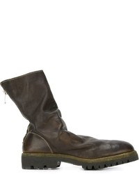 Guidi Back Zip Mid Calf Boots