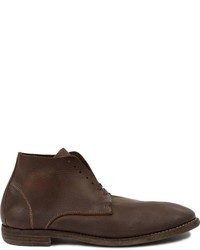 Guidi Distressed Lace Up Ankle Boots