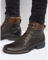 Bellfield Hyder Leather Laceup Boots