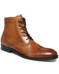 Johnston & Murphy Tyndall Cap Toe Lace Boots Shoes