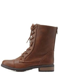 Bamboo Lace Up Combat Boots