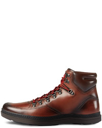 Gucci Leather Trekking Boot Brown