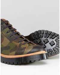 Asos Monkey Boot In Camo Leather Made In England