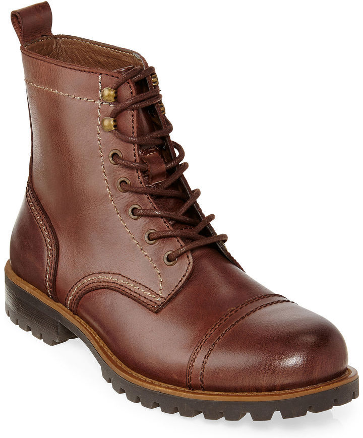 St Johns Bay St Johns Bay Clay Leather Lace Up Boots, 99