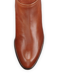 Stuart Weitzman Standard Leather Riding Boot Saddle