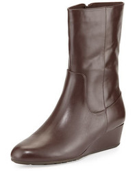Cole Haan Tali Grand Os Short Leather Boot Chestnut