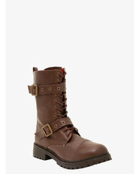 Torrid Dirty Laundry Buckle Combat Boots