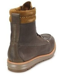Cole Haan Waterproof Two Tone Leather Boots