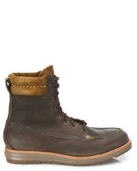 Cole Haan Waterproof Two Tone Leather Boots