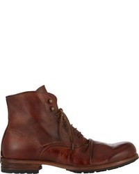Shoto Wrinkled Boots Brown