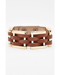 Cara Woven Leather Bracelet