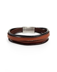 Nordstrom Men's Shop Multistrand Leather Bracelet