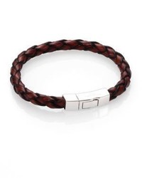 Tateossian Scoubidou Braided Leather Bracelet