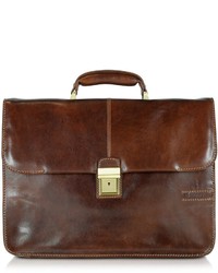 Chiarugi Large Brown Leather Briefcase
