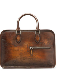Berluti Un Jour Mini Scritto Leather Briefcase