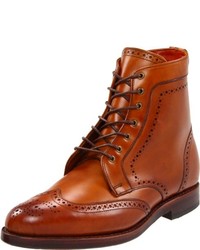 Brown Leather Brogue Boots