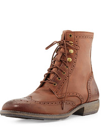 Andrew Marc New York Andrew Marc Hillcrest Wingtip Lace Up Boot Cymbal