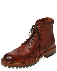 Antonio Maurizi Brogue Leather Boot