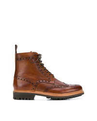Grenson Brogued Ankle Boots