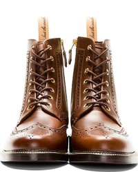 Foot the Coacher Brown Leather Brogue Boots