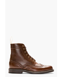 Foot the Coacher Brown Leather Brogue Boots