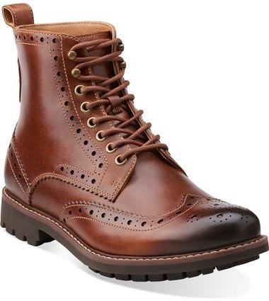 clarks brogues boots