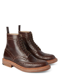 Grenson Fred Triplewelt Leather Brogue Boots