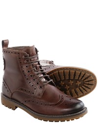 Men's Brown Brogue Boots by Clarks Lookastic