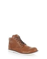 New Look Brown Lace Up Brogue Boots