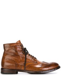 Officine Creative Distressed Brogue Boots