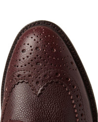 Thom Browne Pebble Grain Leather Brogue Boots