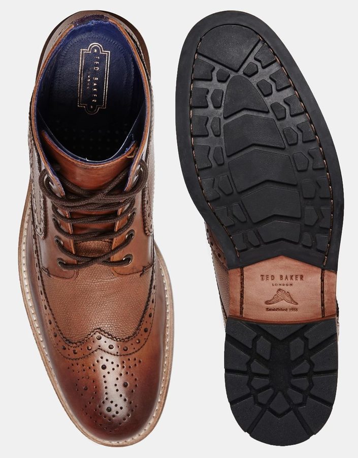 Ted Baker Sealls Brogue Boots, $287 | Asos | Lookastic