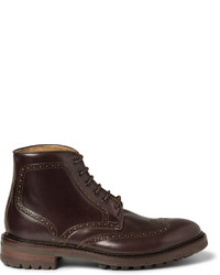 Paul Smith Shoes Accessories Leather Lace Up Brogue Boots