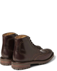 Paul Smith Shoes Accessories Leather Lace Up Brogue Boots