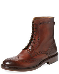Wingtip Leather Boot