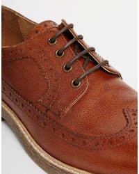 Asos Brand Brogues In Leather