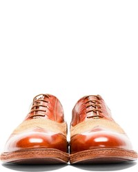 Paul Smith Brown Leather Burlap Dennis Austerity Brogues