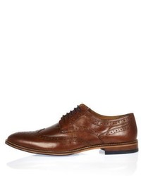 River Island Brown Leather Contrast Lace Brogues