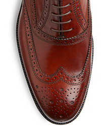 Saks Fifth Avenue Collection Truman Leather Wingtip Lace Ups