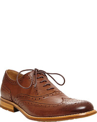 Steve Madden Gionni Wing Tip Oxford Tan Leather Brogues