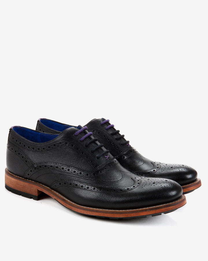 Ted Baker Guri7 Leather Oxford Brogues, $240 | Ted Baker | Lookastic.com