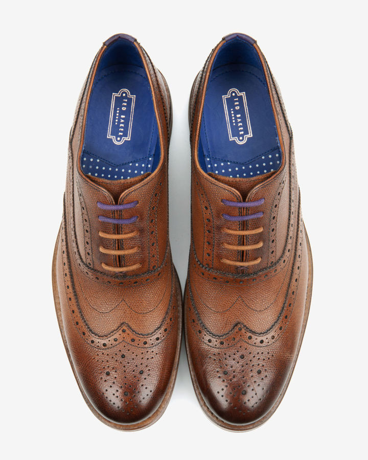 Ted Baker Guri7 Leather Oxford Brogues, $240 | Ted Baker | Lookastic.com