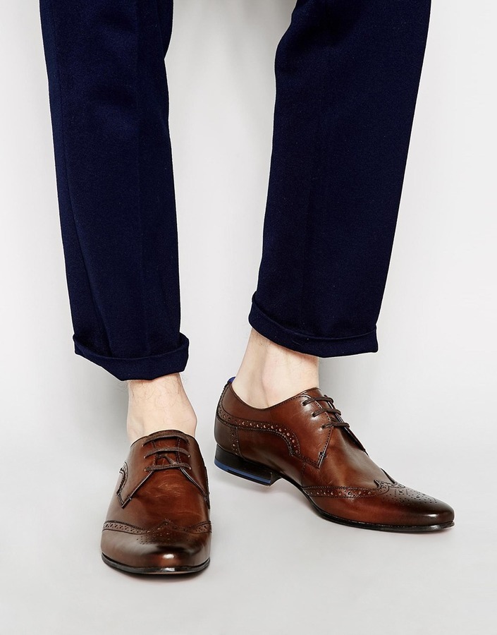 Ted Baker Hann Wing Tip Derby Shoes 