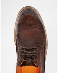 Bellfield Hannover Brogues In Brown Leather