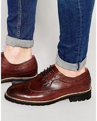Bellfield Hannover Brogues In Brown Leather