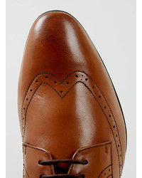 Hudson Shoes Tan Leather Wingcap Brogues