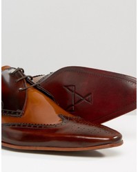 Jeffery West Leather Brogue Shoes