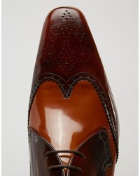 Jeffery West Leather Brogue Shoes