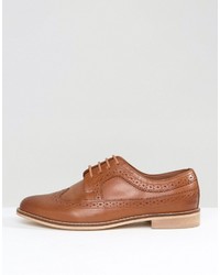 Asos Mai Wide Fit Leather Brogues